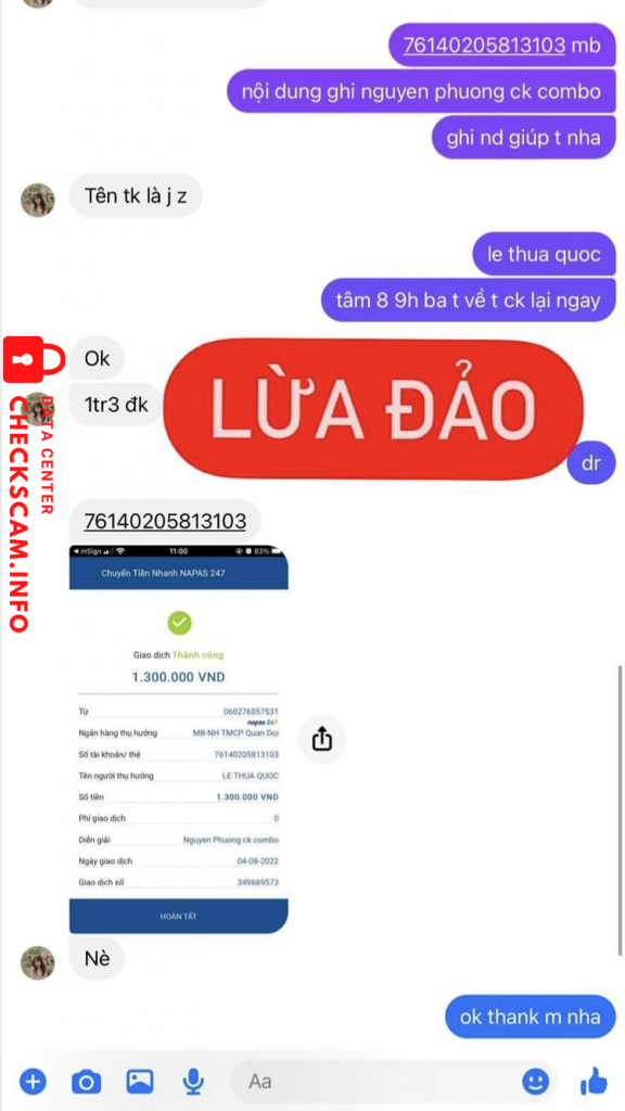 Ebidensya laban sa Le Thua Quoc