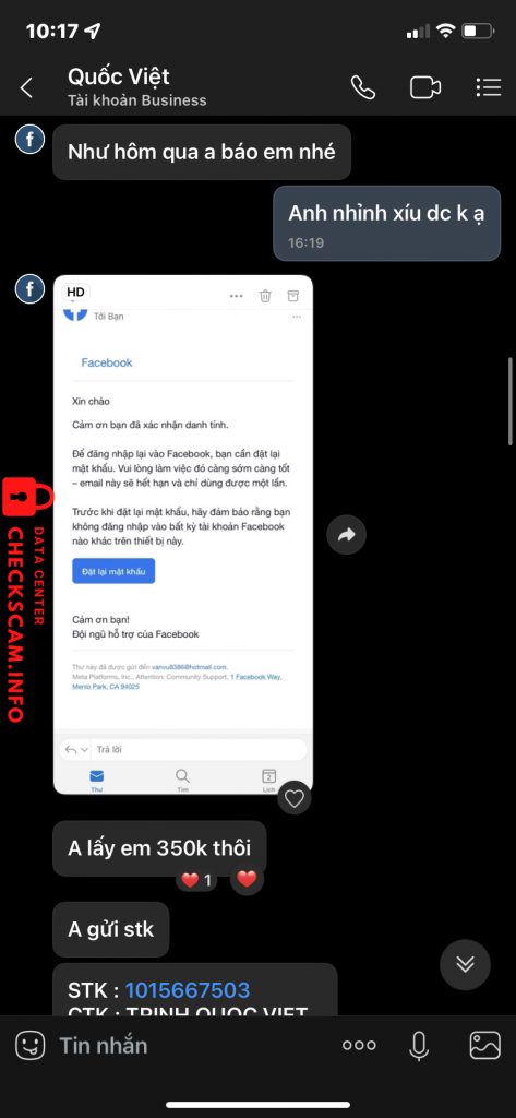 Ebidensya laban sa Trinh Quoc Viet