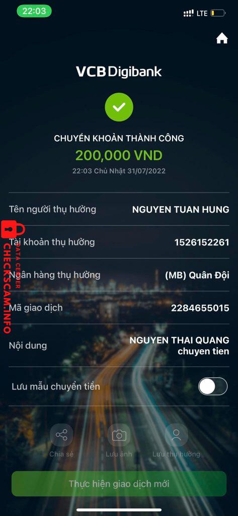 Ebidensya laban sa NGUYEN TUAN HUNG