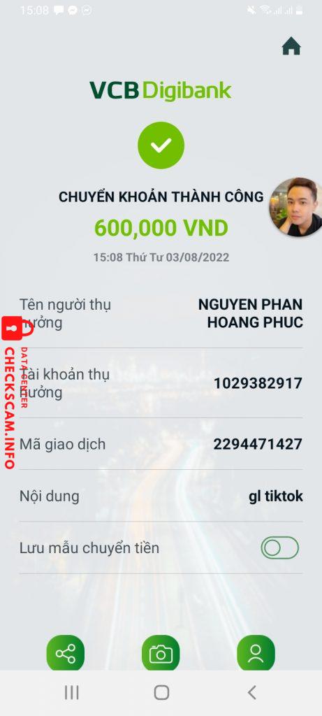 Ebidensya laban sa Nguyen phan hoang phuc