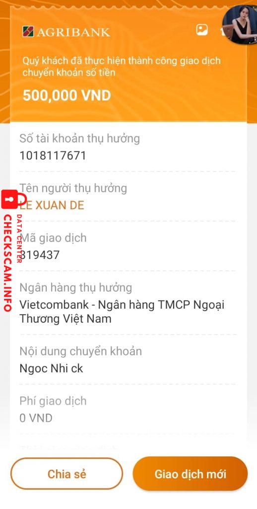 Ebidensya laban sa TRAN LE QUYNH GIANG