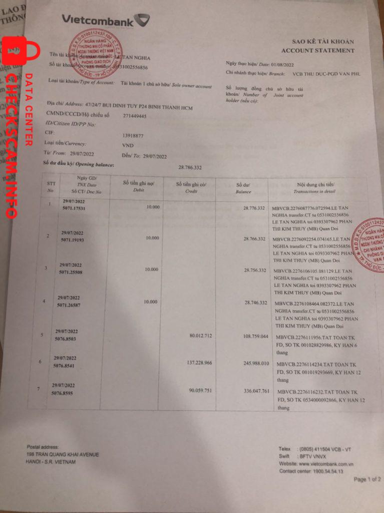 Ebidensya laban sa PHAN THI KIM THUY