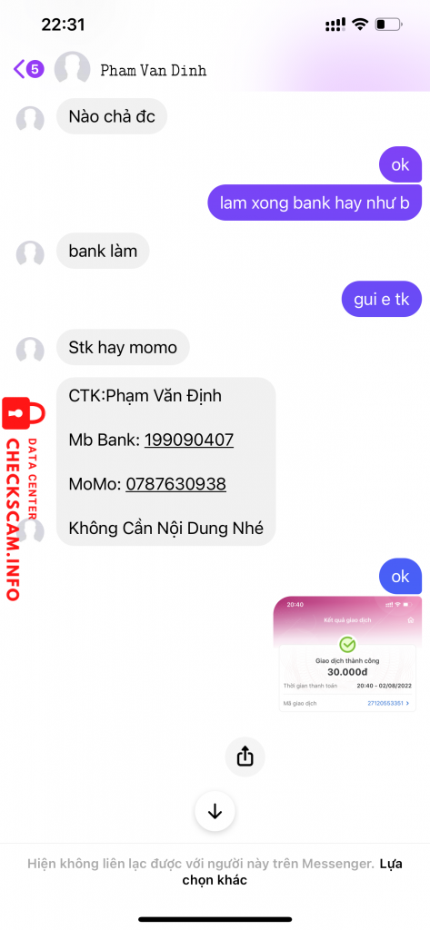 Ebidensya laban sa Phạm Văn Định