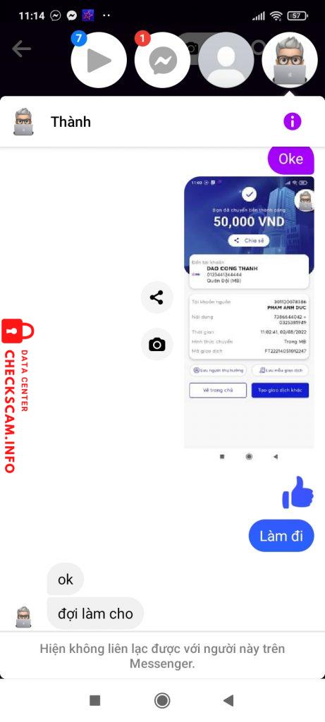 Ebidensya laban sa Đào Công Thành