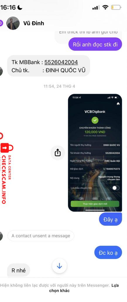 Ebidensya laban sa Đinh Quốc Vũ