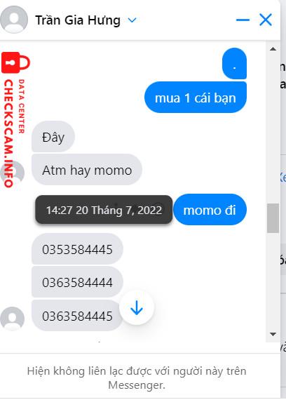Ebidensya laban sa Nguyễn thành phước fb Trần Gia Hưng