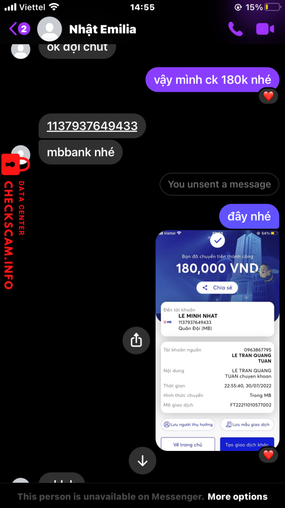 Ebidensya laban sa LE MINH NHAT
