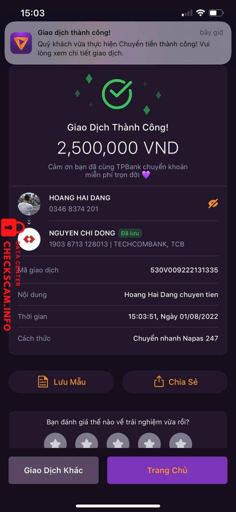 Ebidensya laban sa Nguyen Chi Dong