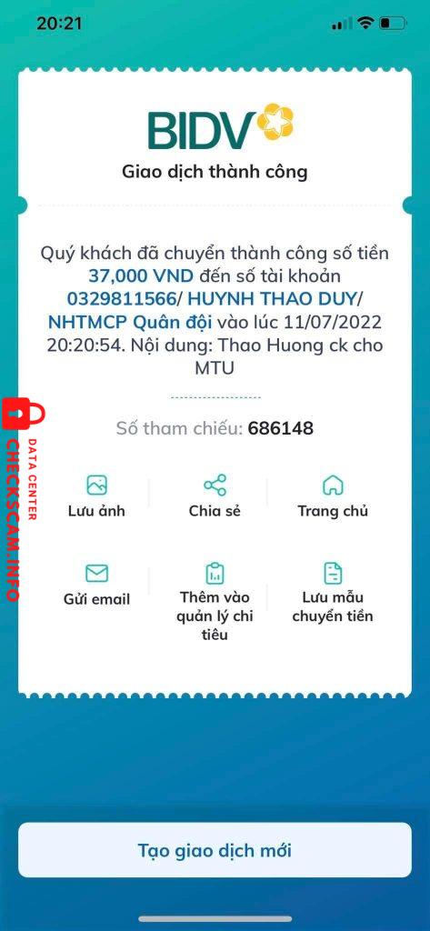 Ebidensya laban sa Huynh Thao Duy