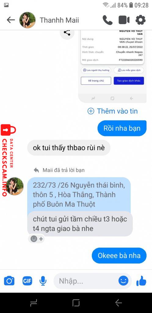 ဆန့်ကျင်သက်သေ VO MAI THANH TRUC