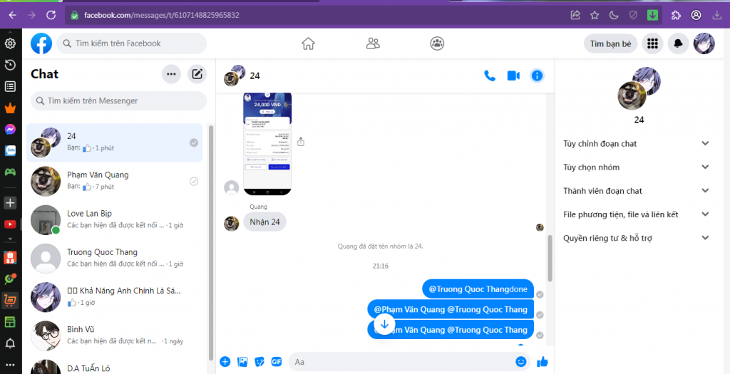 Ebidensya laban sa Phạm Văn Quang