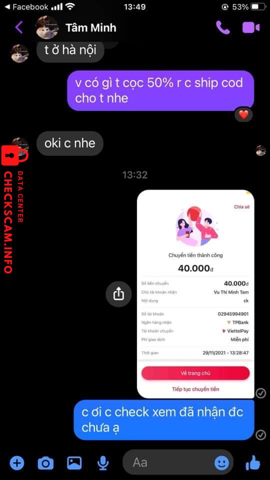 Ebidensya laban sa vu thi minh tam