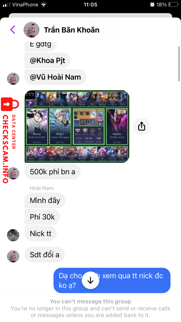 ဆန့်ကျင်သက်သေ Vũ Hoài Nam