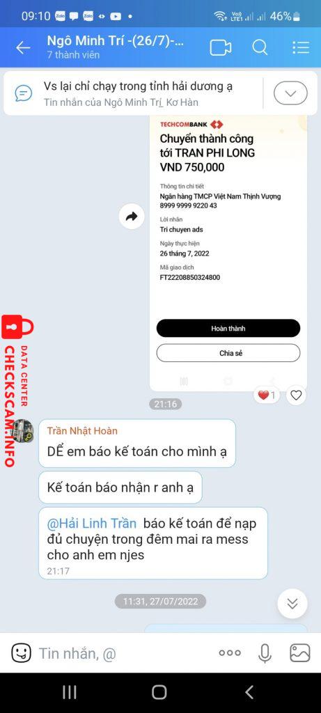 Ebidensya laban sa Trần Phi Long