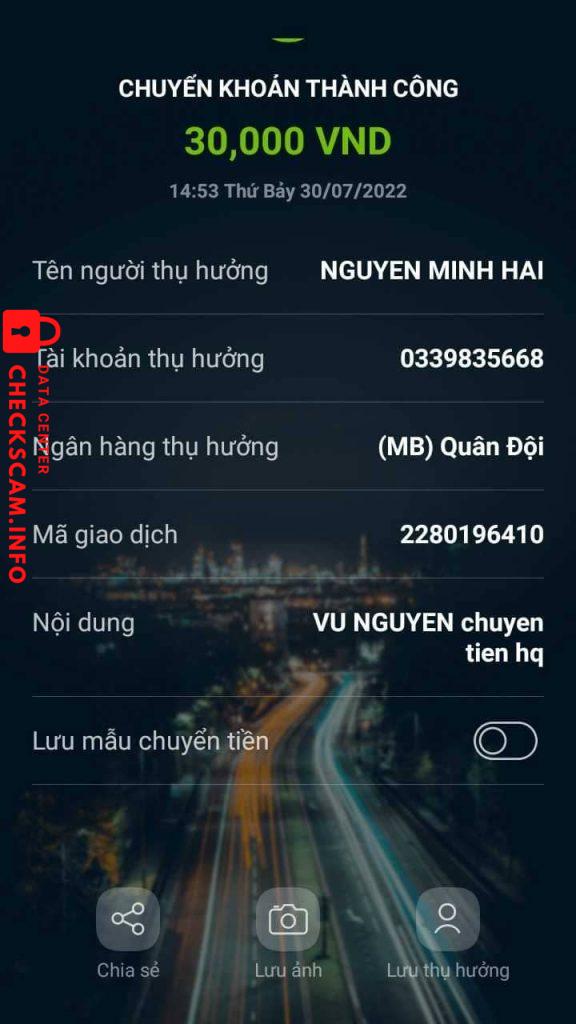 Preuves contre Nguyễn Minh Hải