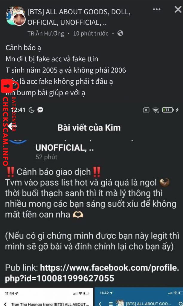 Preuves contre Nguyễn Huỳnh Như Hảo