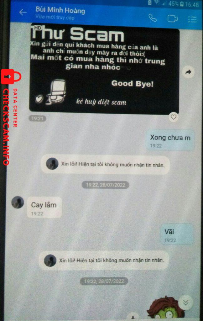 Ebidensya laban sa bùi Minh Hoàng