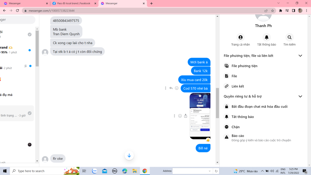 Ebidensya laban sa Tran Diem Quynh