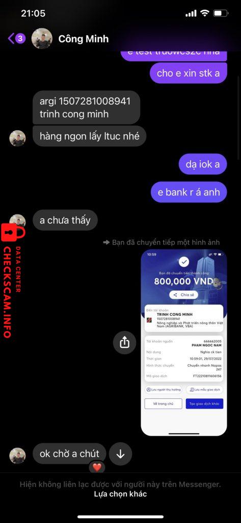 Ebidensya laban sa TRINH CONG MINH