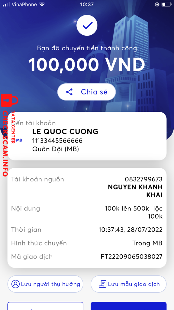 Доказательства против le quoc cuong