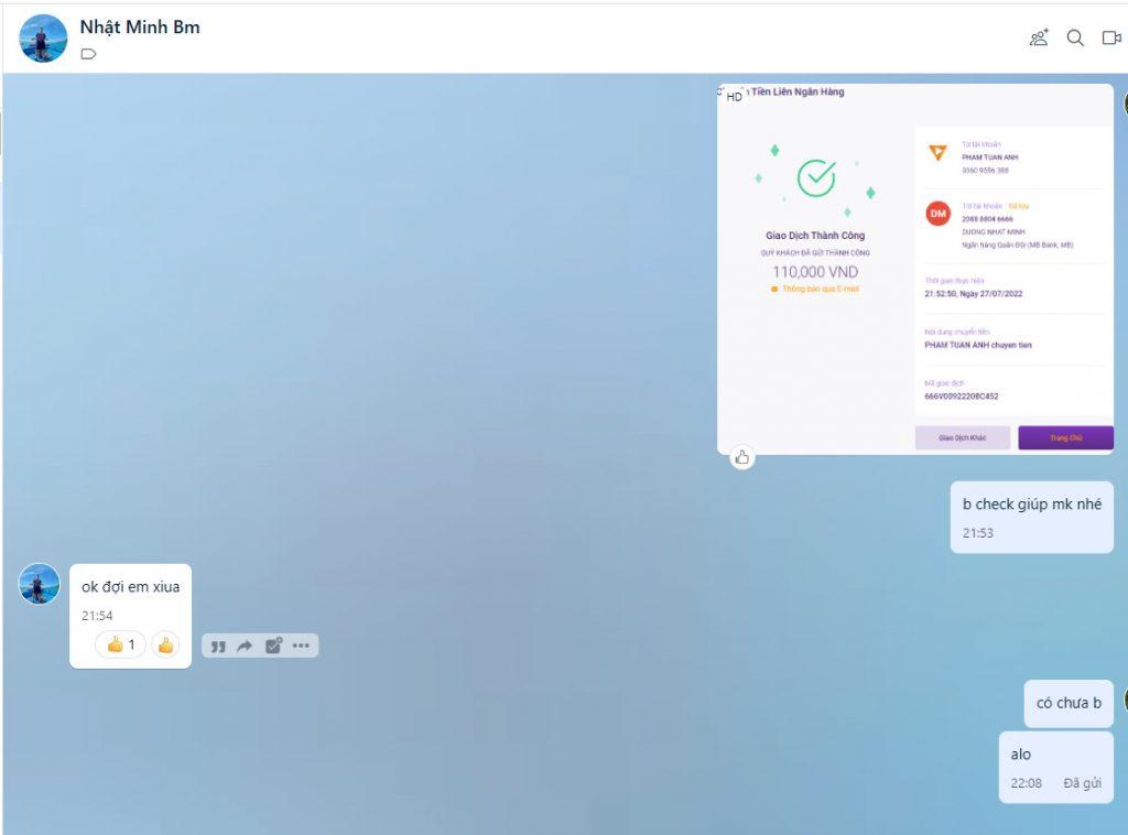 Ebidensya laban sa Dương Nhật Minh