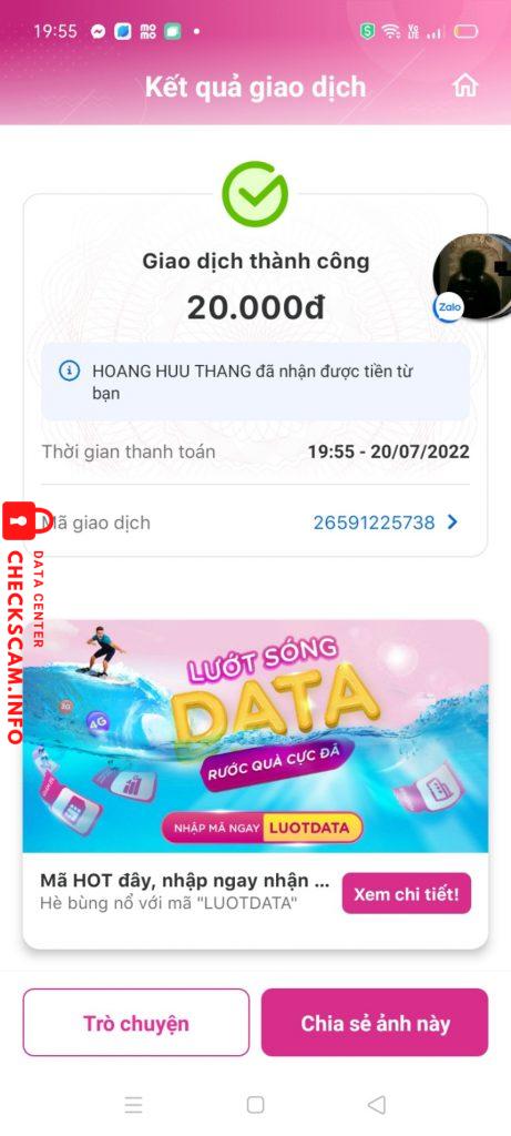 Ebidensya laban sa HOANG HUU THANG