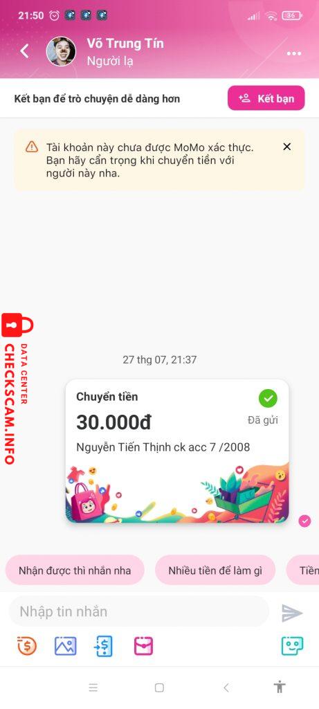 Ebidensya laban sa Võ Trung Tín