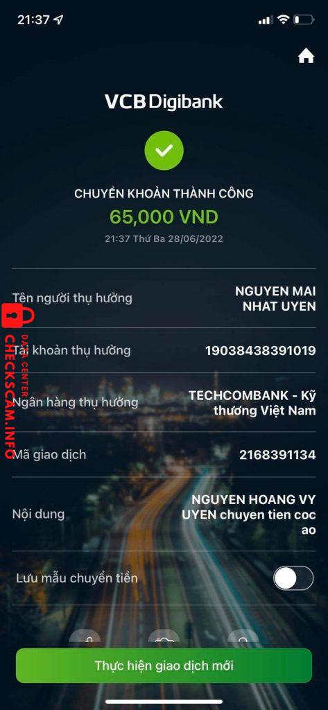Ebidensya laban sa NGUYEN MAI NHAT UYEN