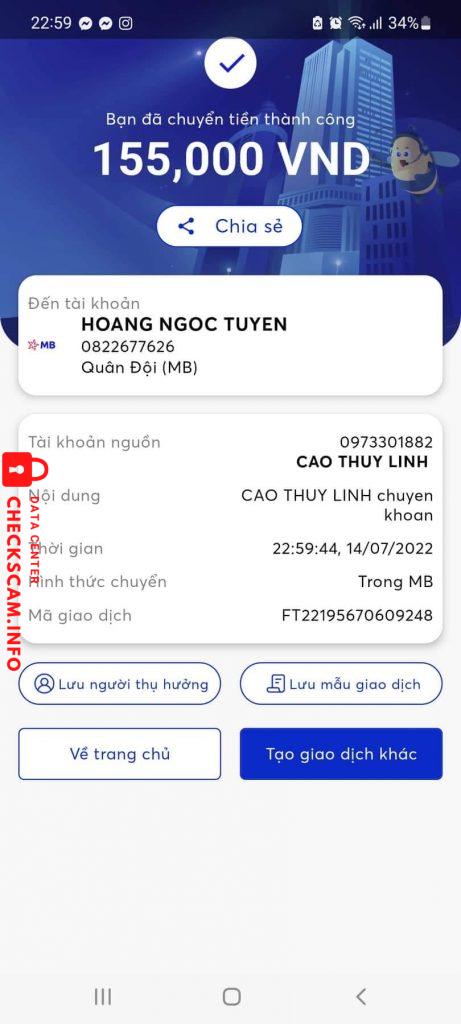 Ebidensya laban sa Hoang Ngoc Tuyen