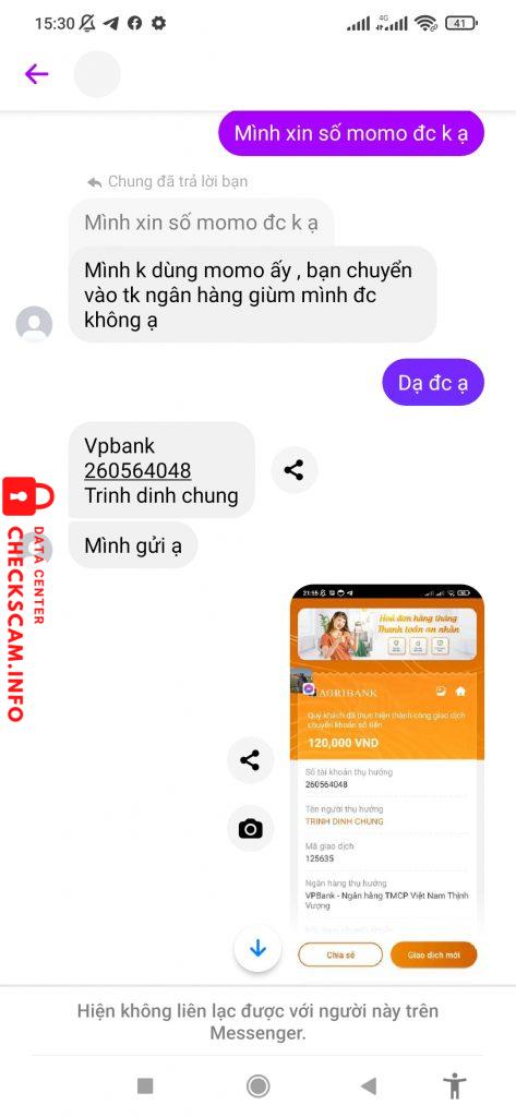 Ebidensya laban sa Trinh Dinh Chung