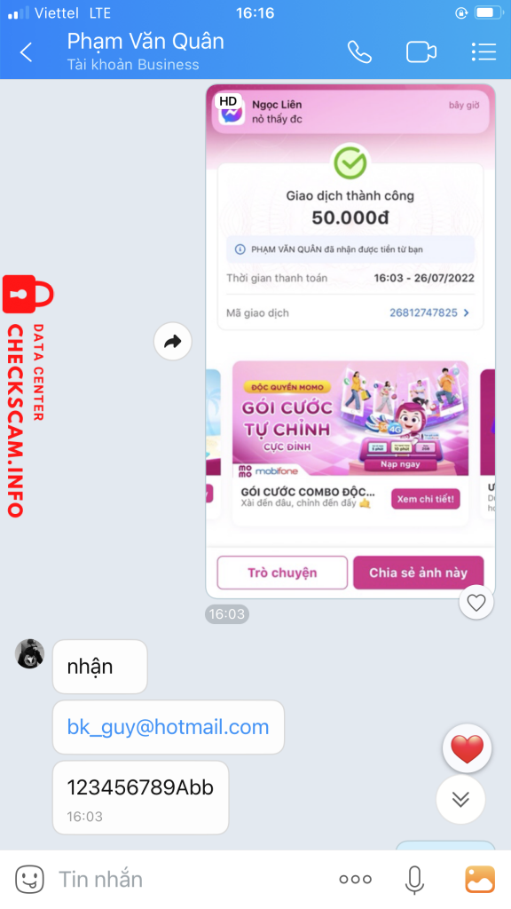 Ebidensya laban sa Phạm Văn Quân