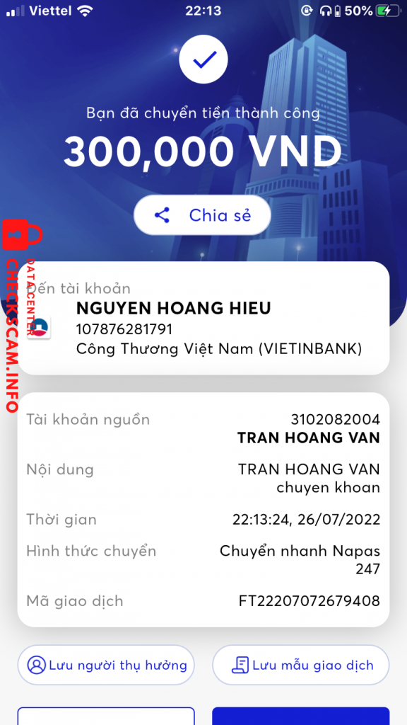 针对的证据 Nguyen Hoang Hieu
