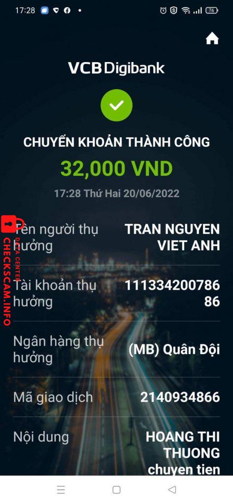 Ebidensya laban sa Tran Nguyen Viet Anh