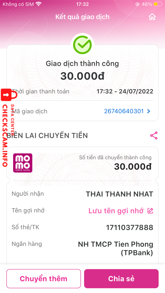 Ebidensya laban sa Thai Thanh Nhat