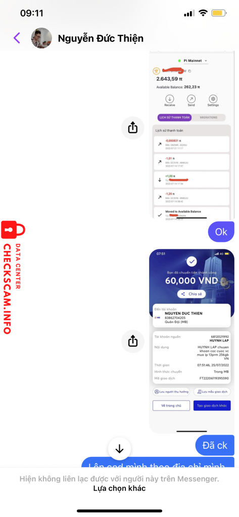 Ebidensya laban sa Nguyễn Đức Thiện