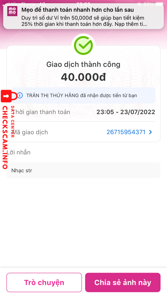 Ebidensya laban sa Trần Văn Hùng