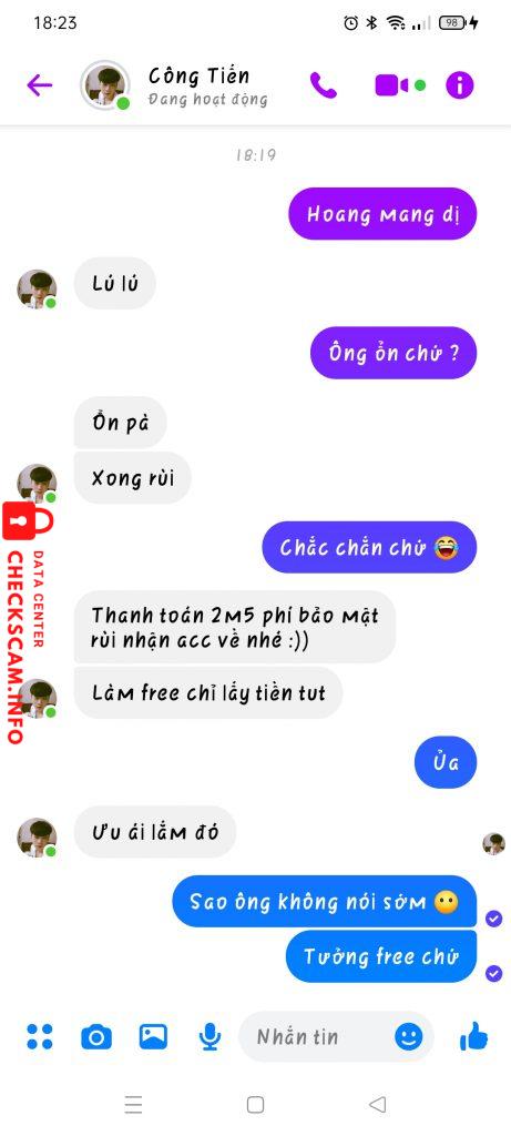 针对的证据 Trần Công Tiến