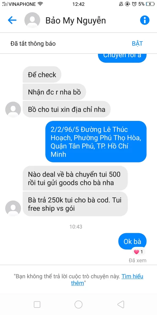 针对的证据 HUYNH BAO DUY