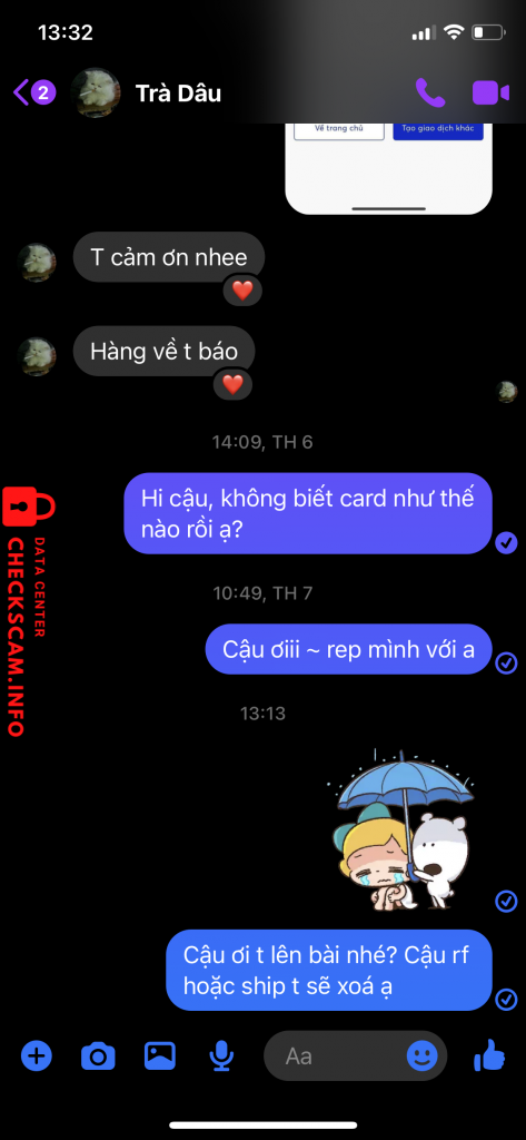 针对的证据 Trần Quỳnh Gia Lạc