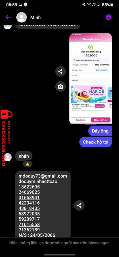 ဆန့်ကျင်သက်သေ Đỗ Duy Minh