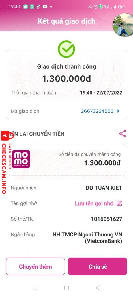 Ebidensya laban sa Đỗ Tuấn Kiệt