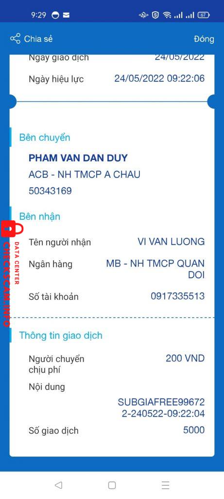 Ebidensya laban sa VI VAN LUONG