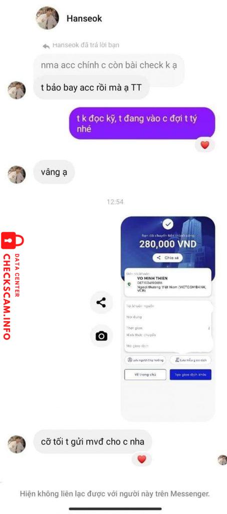 针对的证据 võ minh thiện