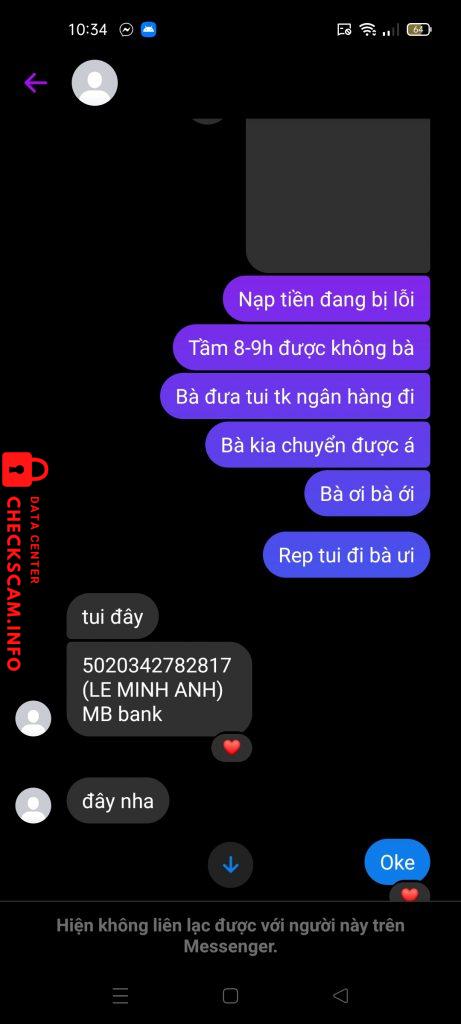 Ebidensya laban sa LÊ MINH ANH