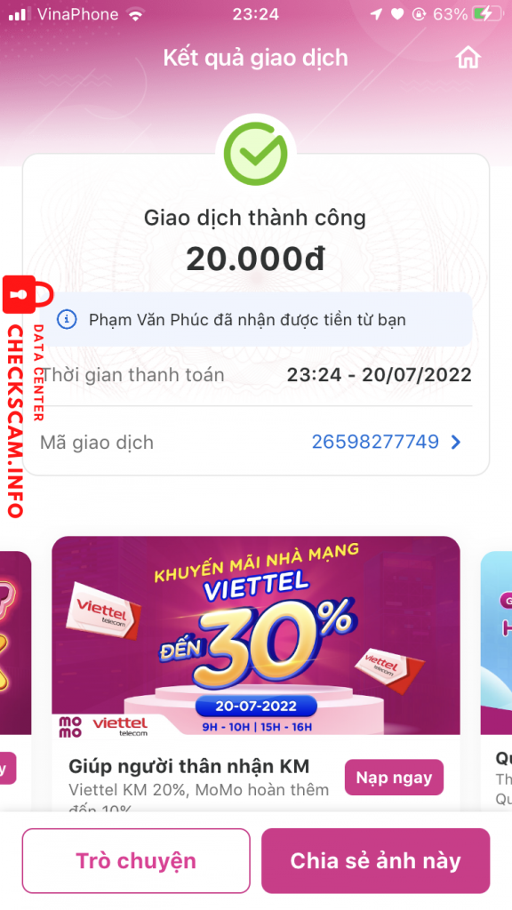 Ebidensya laban sa Phạm Văn Phúc