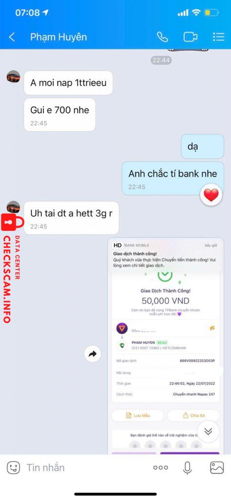 针对的证据 Phạm Huyên