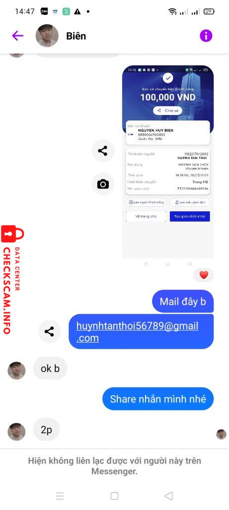 针对的证据 Nguyen Huy Bien