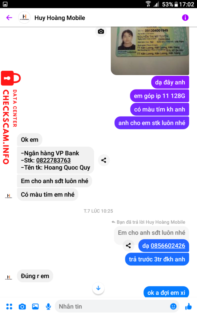 Ebidensya laban sa Hoàng Quốc Quy