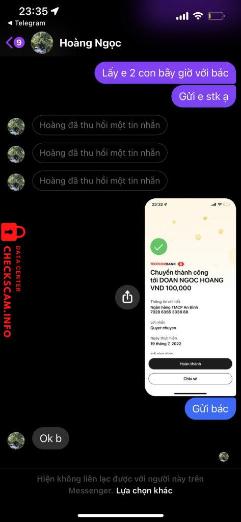 Ebidensya laban sa DOAN NGOC HOANG