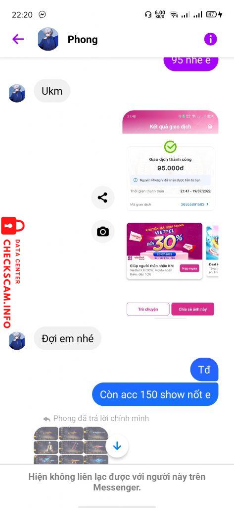 Ebidensya laban sa Nguyễn Phong V